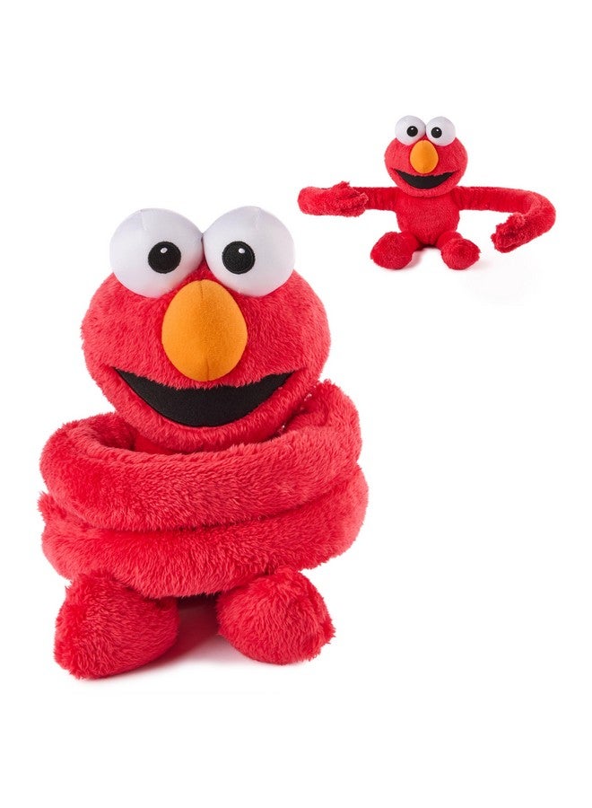 GUND دبدوب غوند إلمو هاجا موفز من شارع السمسم، دمية مuppet، لعبة حسية، لعبة فاخرة للأطفال من عمر 1 سنة وما فوق، حمراء، 14 إنش - Image 1