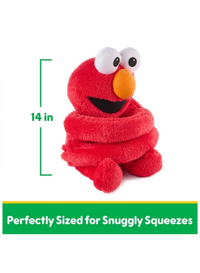 GUND دبدوب غوند إلمو هاجا موفز من شارع السمسم، دمية مuppet، لعبة حسية، لعبة فاخرة للأطفال من عمر 1 سنة وما فوق، حمراء، 14 إنش - Image 4