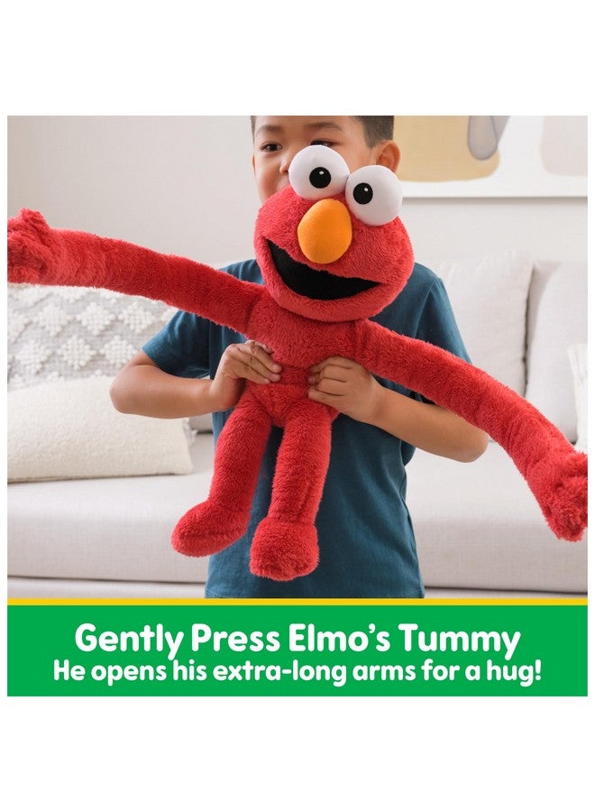 GUND دبدوب غوند إلمو هاجا موفز من شارع السمسم، دمية مuppet، لعبة حسية، لعبة فاخرة للأطفال من عمر 1 سنة وما فوق، حمراء، 14 إنش - Image 3