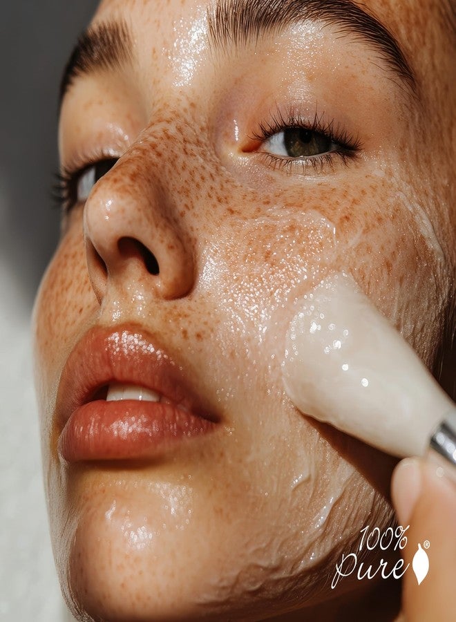 100 % Pure منظف ماء الأرز المخمر 100% نقي، غسول وجه، عناية بالبشرة لجميع أنواع البشرة، مزيل مكياج يومي، غسول وجه طبيعي لبشرة صافية - 3.4 أونصة سائلة - Image 3