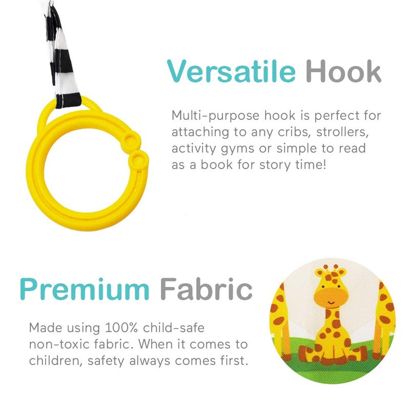 Urban Kiddy™ Baby's My First Family Album | Soft Photo Cloth Book Gift Set for Newborn Toddler & Kids (Giraffe) - Image 4