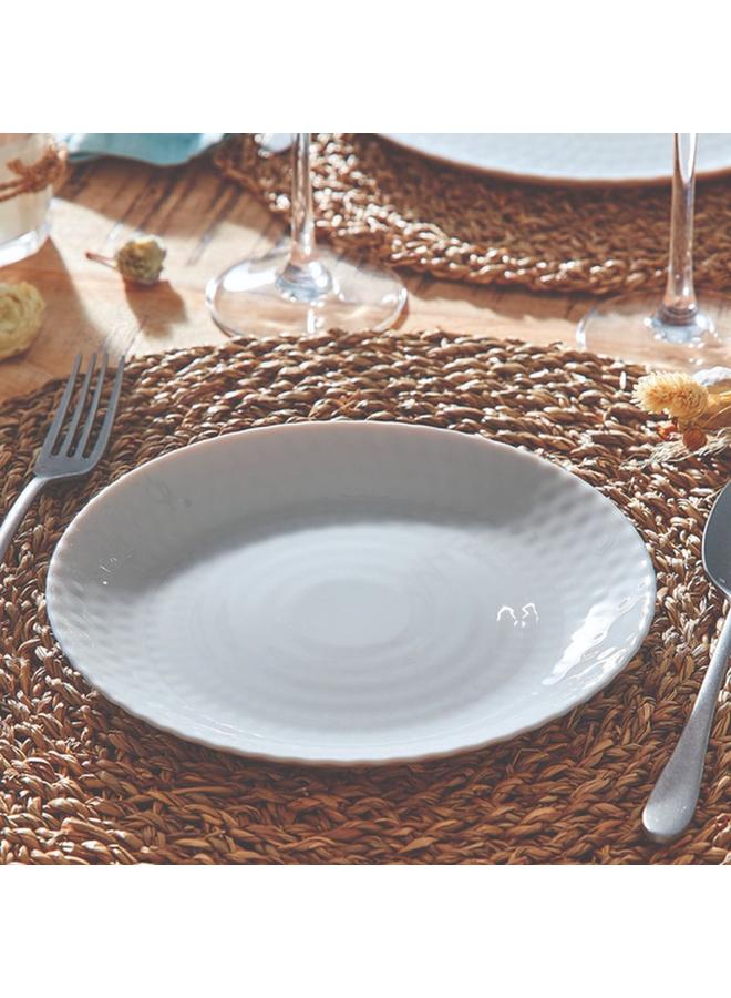 Luminarc Pampille Dishwasher and Microwave Safe Tempered Glass Dessert Plate Light Grey 19cm Q4646 - Image 1