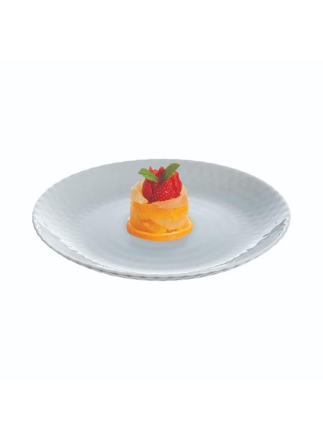 Luminarc Pampille Dishwasher and Microwave Safe Tempered Glass Dessert Plate Light Grey 19cm Q4646 - Image 3