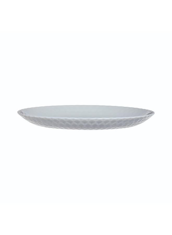 Luminarc Pampille Dishwasher and Microwave Safe Tempered Glass Dessert Plate Light Grey 19cm Q4646 - Image 2