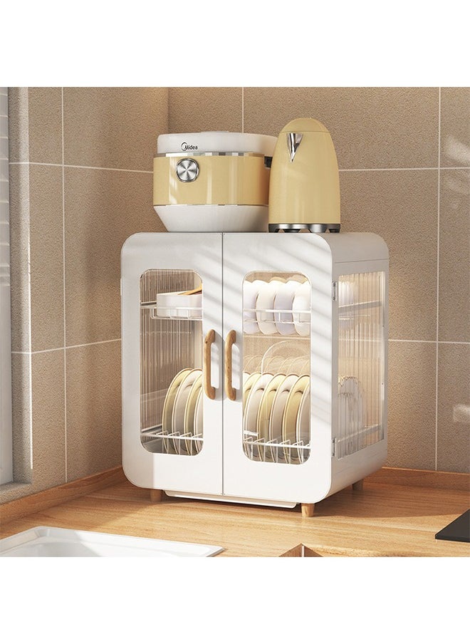 Dish Rack Home Kitchen Dish Storage Cabinet 1/2-Layer Three-Dimensional Storage Cabinet ﻿
