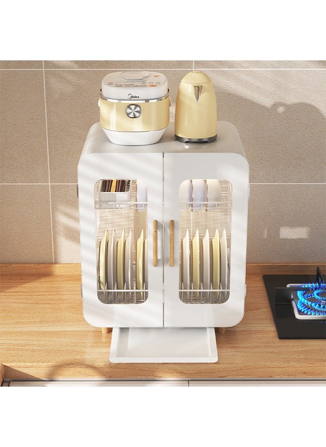 Dish Rack Home Kitchen Dish Storage Cabinet 1/2-Layer Three-Dimensional Storage Cabinet ﻿