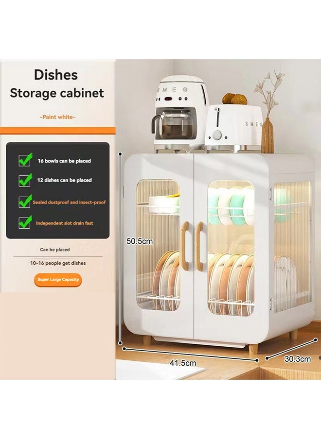 Dish Rack Home Kitchen Dish Storage Cabinet 1/2-Layer Three-Dimensional Storage Cabinet ﻿