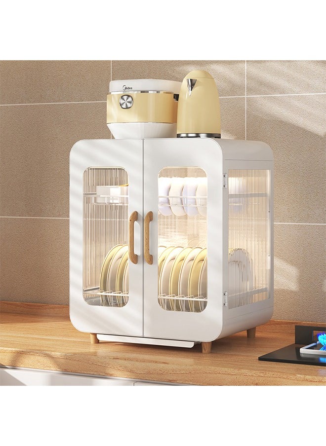 Dish Rack Home Kitchen Dish Storage Cabinet 1/2-Layer Three-Dimensional Storage Cabinet ﻿