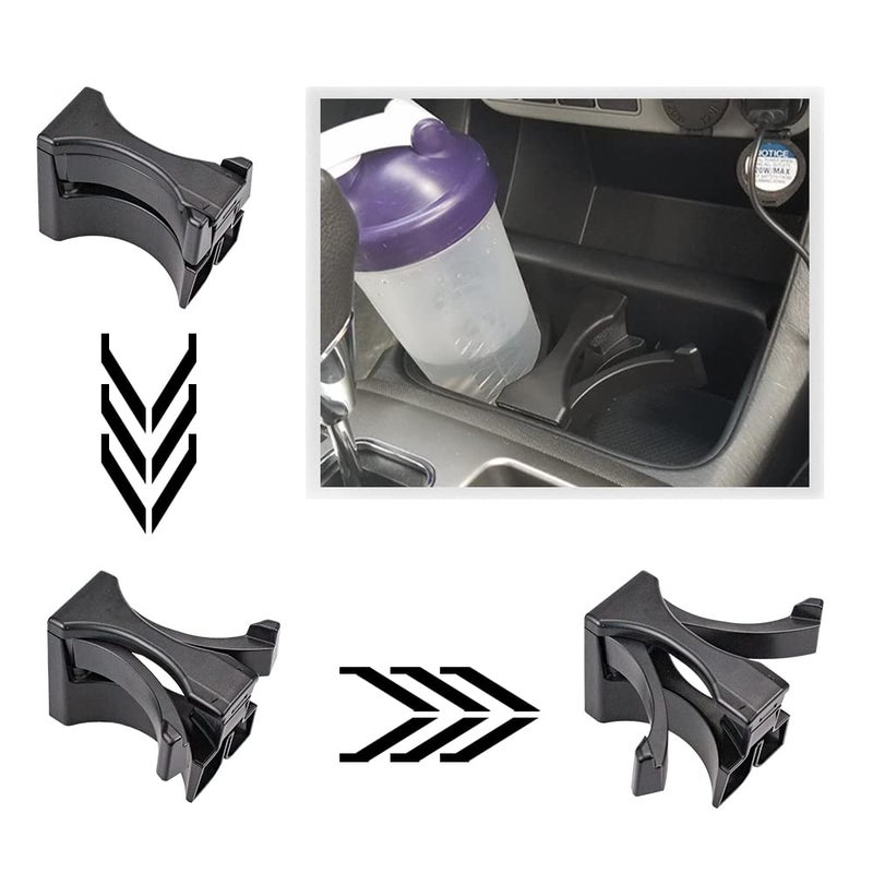 RLB-HILON Cup Holder Insert Compatible with Toyota Tacoma 2005-2014 Year Replaces OEM 5604-04010 - Image 2