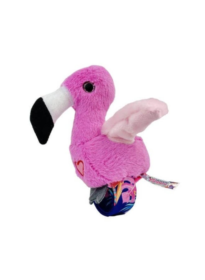Happy Yappers Flamingo Heart Theme 3+ Year - Pink - Image 1