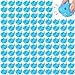 Mototo 120 Pieces Rubber Shark Toys Bulk Cute Bath Squishy Toys Small Swimming Bathtub Pool Kids Play for Shark Week Themed Box Goodie Bags Treasure Hunt Carnival Cruise Birthday Party Favor Blue - Image 2