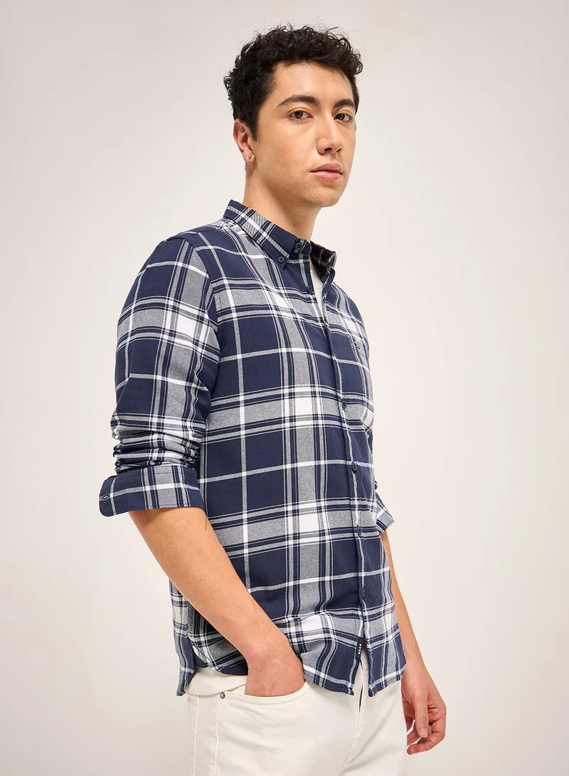 THE BEAR HOUSE  Cotton Shirt for Men | Slim Fit, Long Sleeve, Casual & Formal Wear | Soft, Breathable Fabric for Office, Everyday, & All-Season Use in Classic & Trendy for Men | Best Price UAE