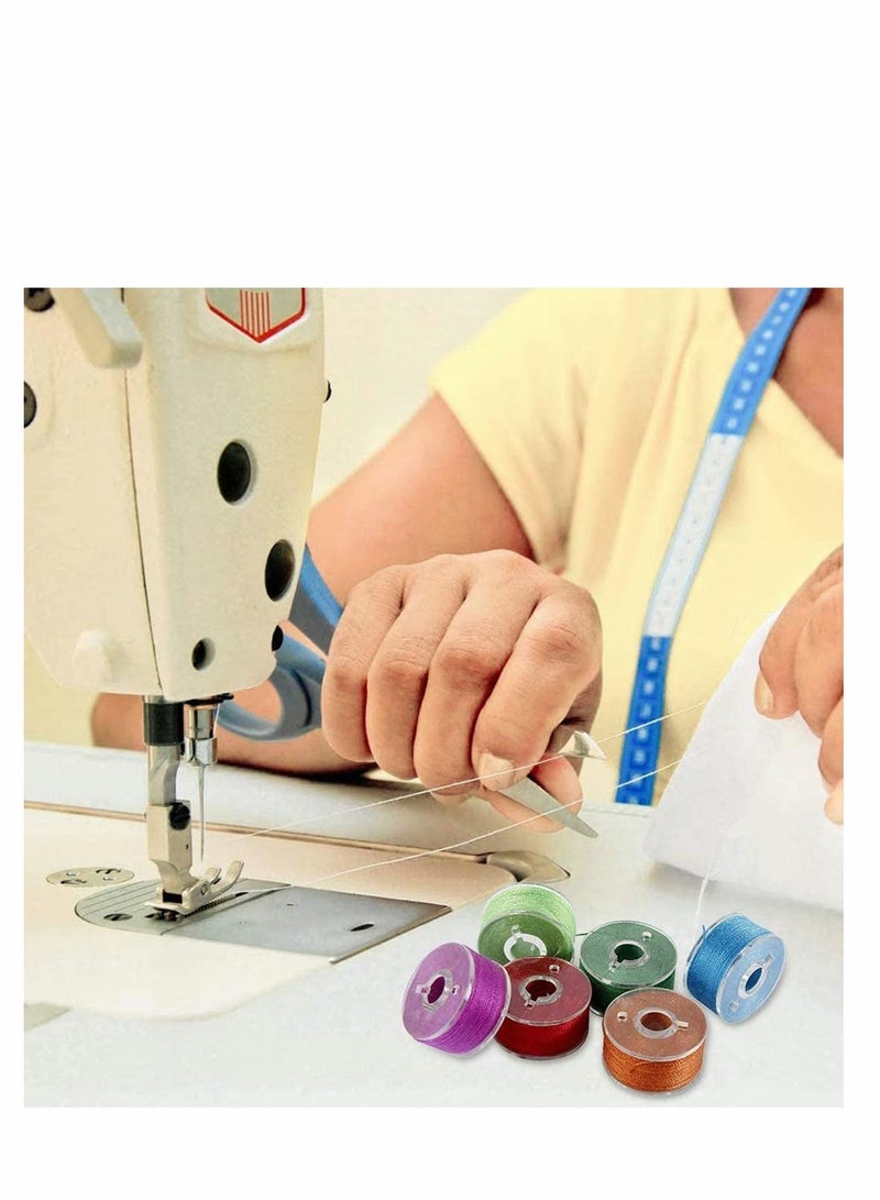 Y&D 36Pcs Bobbins and Sewing Threads with Bobbin Case Clamps for Multiple Machine Pre Wound Set Standard Size Brother BabyLock Janome Elna  - Image 4