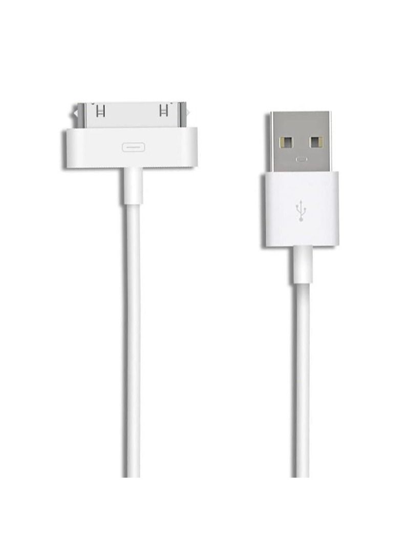 ليدين كابل شحن ومزامنة USB لشحن البيانات لأجهزة Apple iPhone 4 4S ipod 4th Gen - Image 1