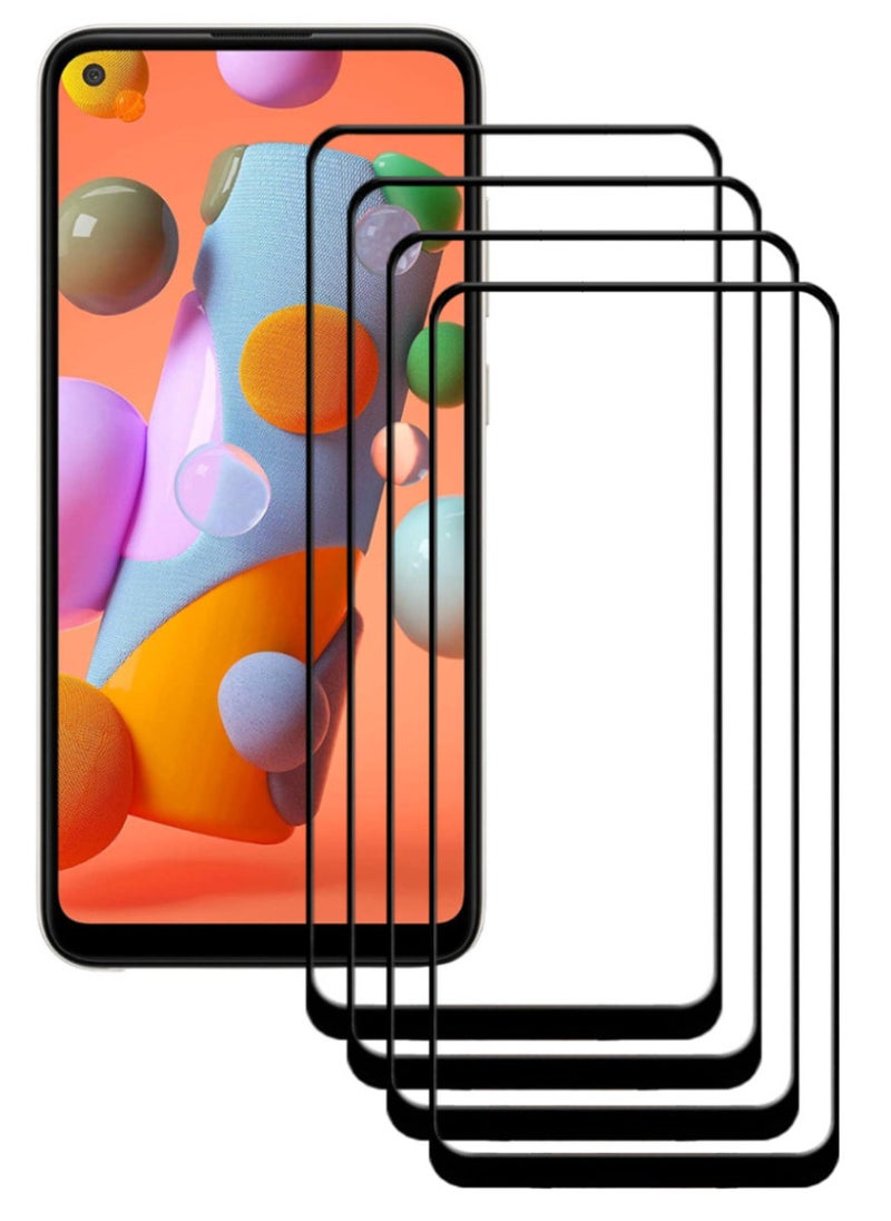 ACLIX 4 Pieces Antistatic ESD Dustproof Premium Quality High Definition Tempered Glass Screen Protector Designed For Samsung Galaxy A11 - Image 1