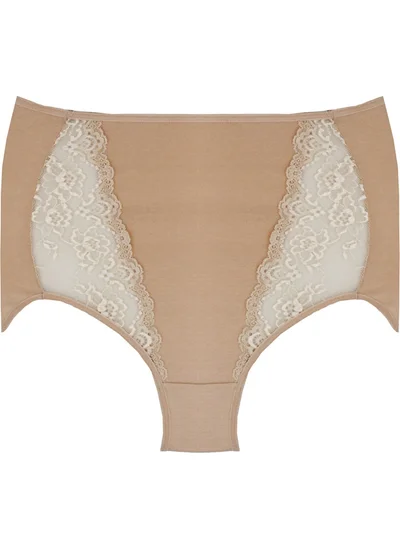 Magic Form 680 Lace Rise Waist Briefs-Skin