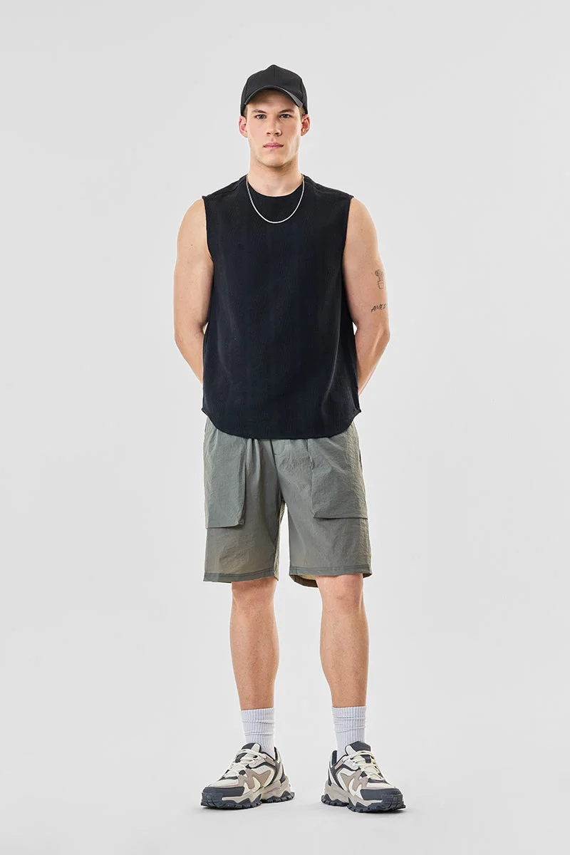 SNITCH Regular Fit Stretch Drawstring Shorts