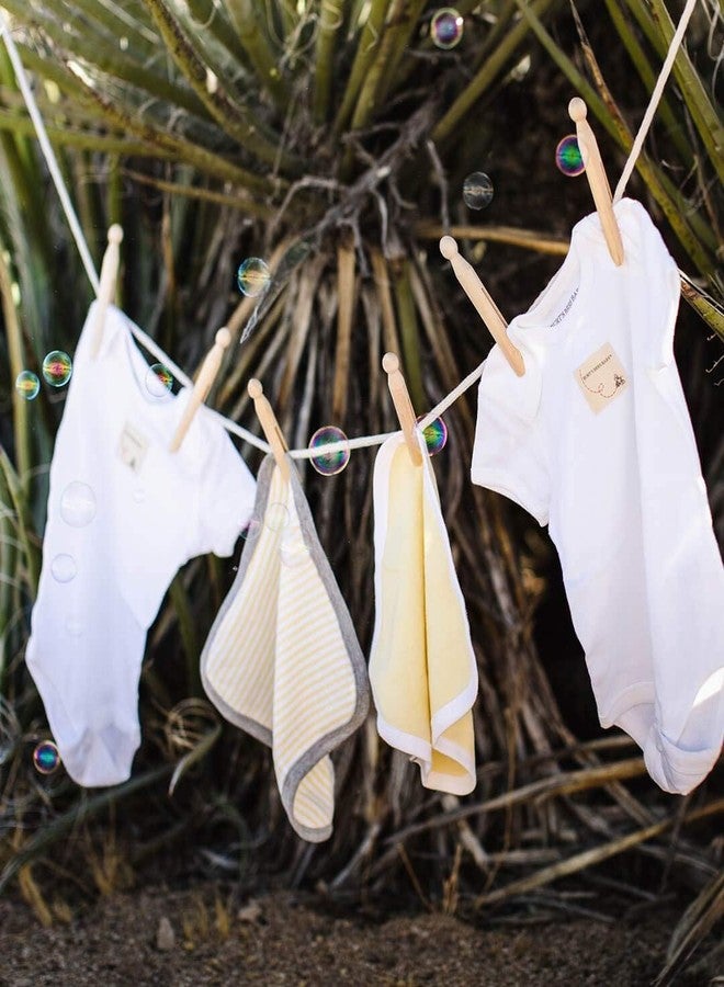 Burt's Bees Baby مناديل استحمام للأطفال من بيرتس بيز، 100% قطن عضوي، ناعمة و فائقة الامتصاص - مجموعة 3 قطع - Image 4