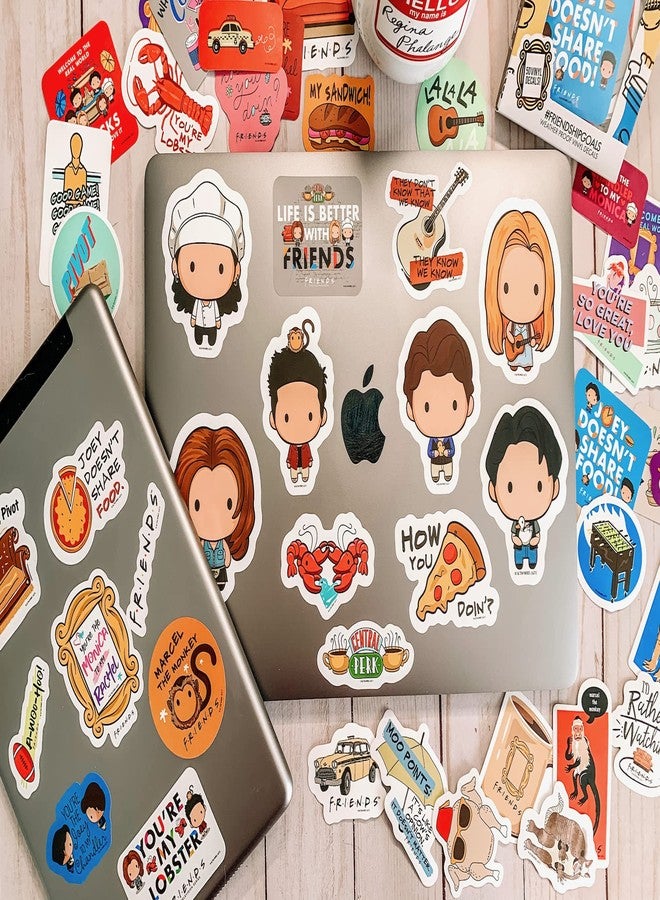 Conquest Journals Friends Sticker Bundle, 100 Unique Stickers, Officially Licensed, Waterproof, UV and Scratch Resistant - Image 4