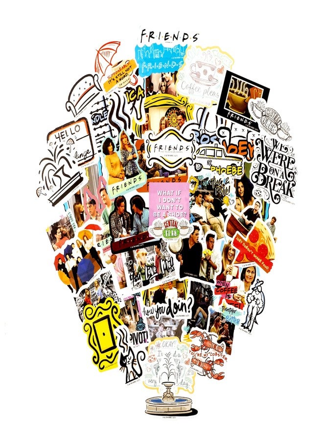 Conquest Journals Friends Sticker Bundle, 100 Unique Stickers, Officially Licensed, Waterproof, UV and Scratch Resistant - Image 3