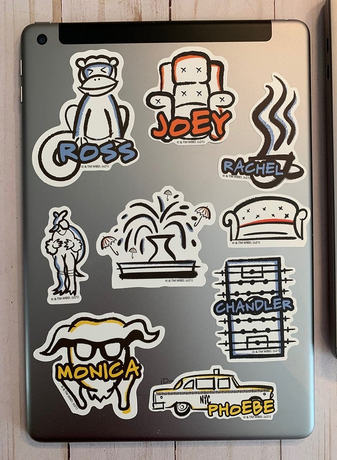 Conquest Journals Friends Sticker Bundle, 100 Unique Stickers, Officially Licensed, Waterproof, UV and Scratch Resistant - Image 5