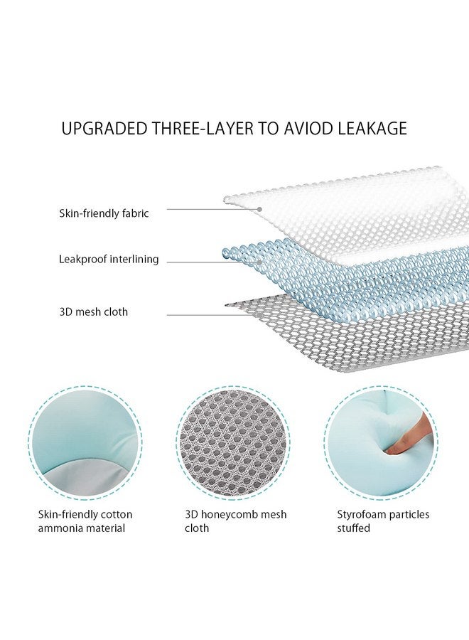 SONARIN Baby Bath Pad,Non-Slip Baby Bath Cushion Mat Infant Floating Bathtub Pad Newborn Bath Tub Seat Mat Soft Bath Pillow for Tub Adjustable Baby Shower Support Seat for Baby 0-12 Months(Blue) - Image 5