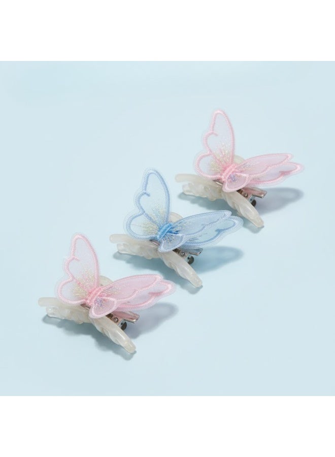 Dantiya 6 Pcs Butterfly Hair Claw Clips Set for Women & Girls – Non-Slip Strong Hold Plastic with Metal Spring, Colorful Jaw Clips for Thick or Medium Hair, Stylish Hair Accessories for Styling, Pinning Bangs, Buns & Everyday Hairstyles (Multi-Color) - Image 4