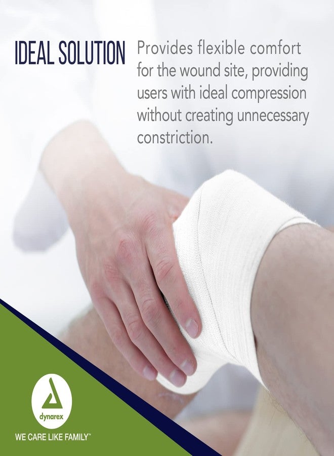 Dynarex Stretch Gauze Bandages, 4" x 4.1 yds, Non-Sterile & Latex-Free, Wound Care in Medical and Home Environments, 1 Box of 12 Dynarex Stretch Gauze Bandages - Image 4