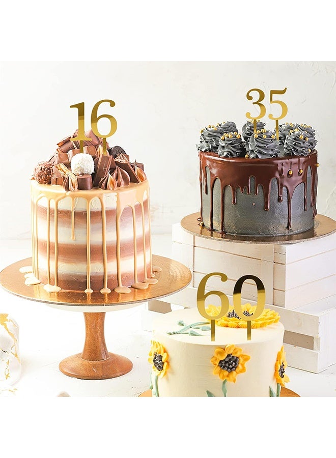 0-9 Number For Cake Topper, Shiny Acrylic Number Cake Toppers Cake Decorations Birthday Party Cake Topper for Birthday Party Wedding Anniversary - Image 4