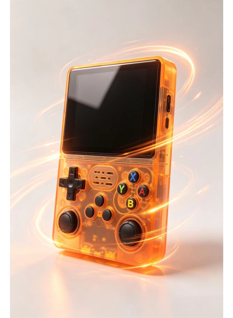 Transparent R36S Retro Handheld Game Console, 3.5 Inch IPS Screen Dual Joystick Pocket Video Game Player, Built-in 10000+ Classic Arcade Games, Portable Mini Gaming Device Gift for Adults & Kids Travel - Image 5