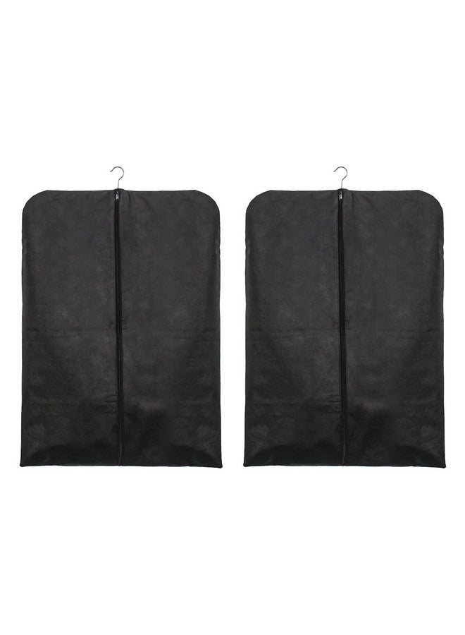 PrettyKrafts Foldable Non Woven Coat Cover (Set Of 2 Pcs) - Black - Image 1