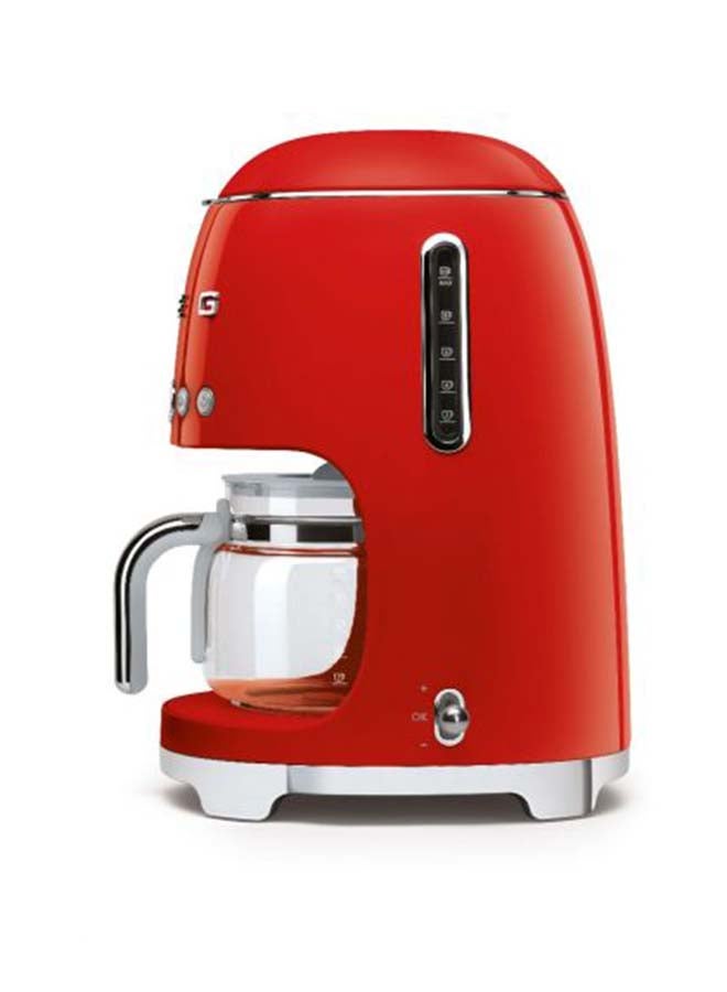 smeg 50'S Retro Style Aesthetic Drip Filter Coffee Machine 1.4 L 1050.0 W DCF02RDUK Red - Image 3