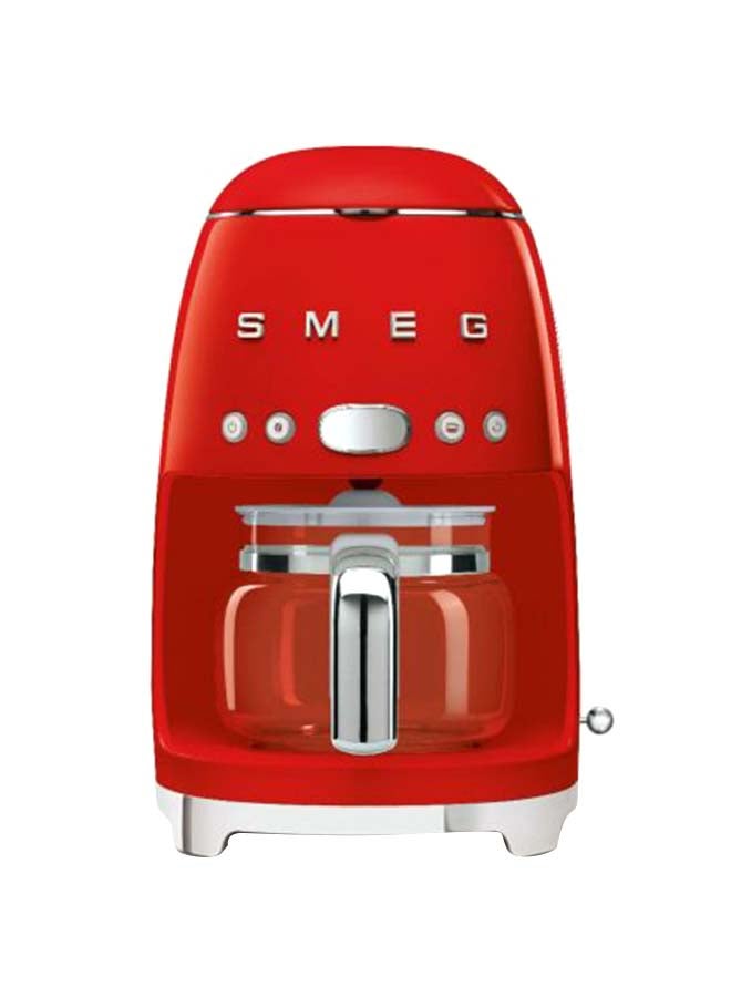 smeg 50'S Retro Style Aesthetic Drip Filter Coffee Machine 1.4 L 1050.0 W DCF02RDUK Red - Image 1
