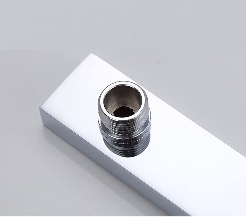 MLD Super Ultra Slim 10 x 10 inch Square Stainless Steel Rain Shower Head with 458mm (18") Long SS Square Shower arm Combo,Free TAFLON TAP - Image 2