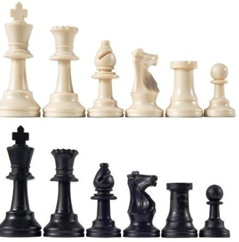 Marion Staunton Tournament Chess Pieces, Triple Weighted with 3.75" King and 2 extra Queens