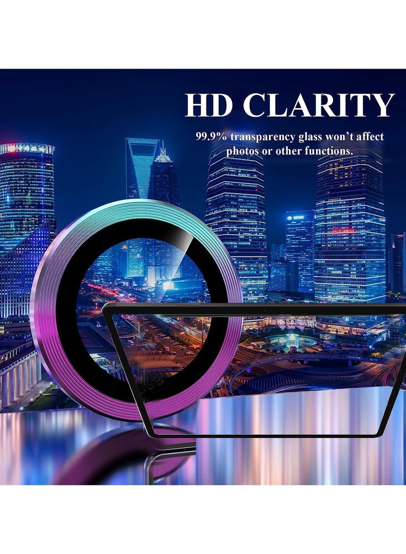 【2-Pack】 Compatible  Galaxy Tab S11 Ultra 14.6-inch 2025 (SM-X930/X936B) Tablet, 9H Tempered Glass Camera Protector with Metal Independent Ring - Image 5