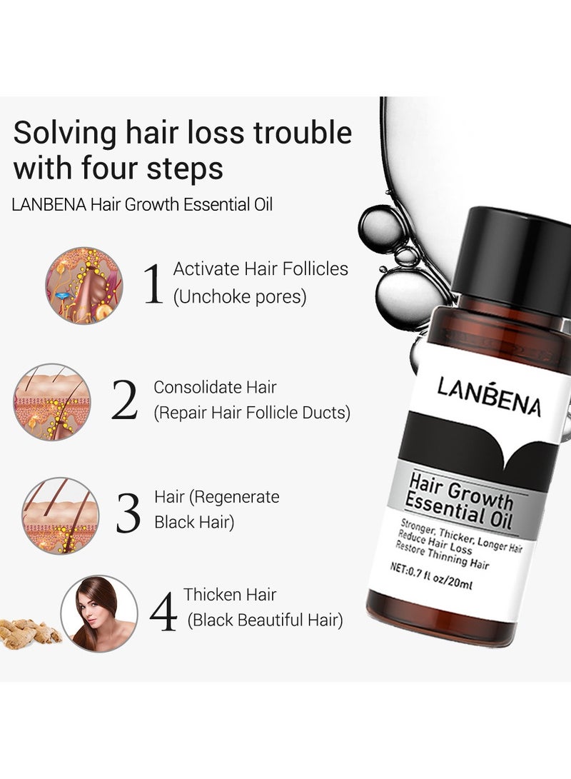 لان بينا زيت لانبينا العطري للعناية بالشعر 20 مل - Image 3