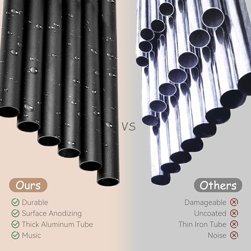 Litu 28" Wind Chimes for Outside. Deep Tone Lovely Wind Chimes with 6 Aluminum Tubes Courtyard Decoration. Windchimes Outdoor Create an Enjoyable Atmosphere & Give Mom a Gift - Image 5