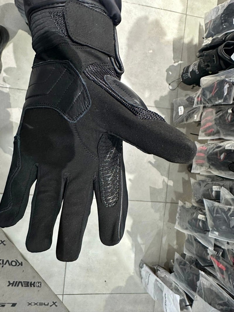 Motoyc Gloves Atrox Short Leather Protected Black/yellow  - Image 2