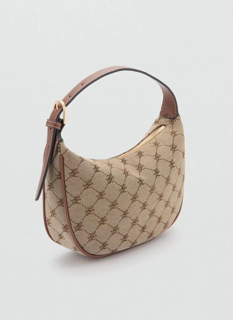MANGO Small jacquard shoulder bag