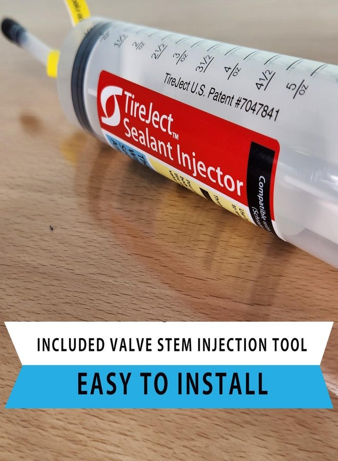TireJect Off-Road Tubeless Tire Sealant Kit: Fix a Flat Tire & Prevent Flat Tires, Seal Punctures Leaks Dry Rot Thorns Nails Screws, tire Repair Slime, Puncture tire Sealer (40oz, 4-Tire Value Pack) - Image 2