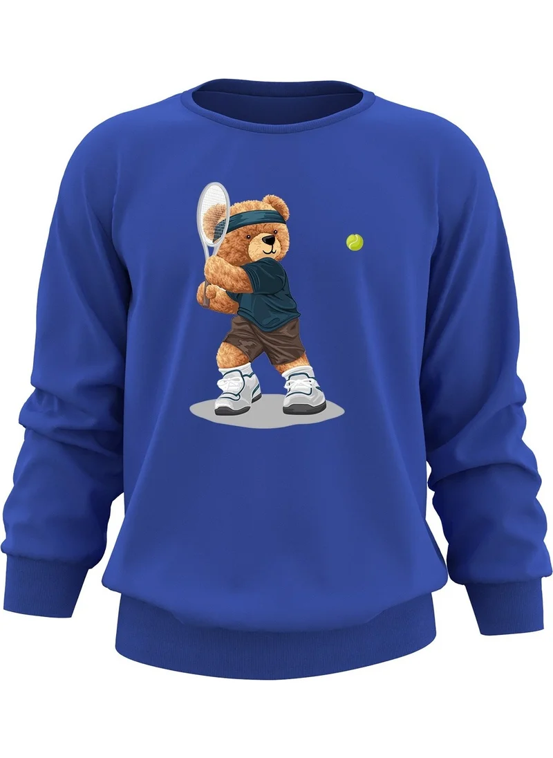 ادا بيبيك تشوكوك Ada Baby Kids Oversize Tennis Player Bear Printed Kids Sweatshirt