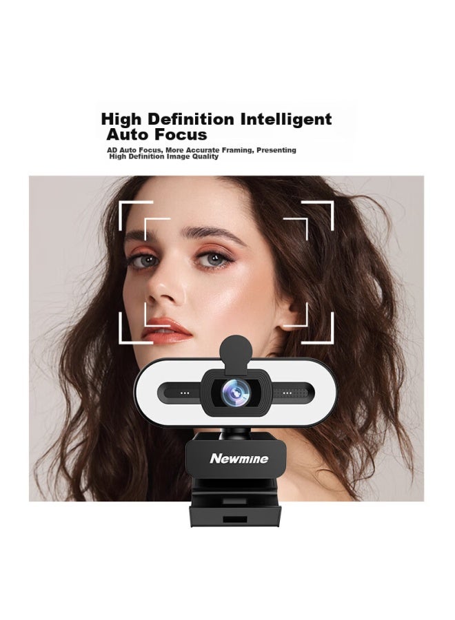 Newmine 2k Beauty Hd Webcam With Microphone For Desktop And Laptop, Usb External Plug-and Video Call Remote Conference Nm13 - Image 5