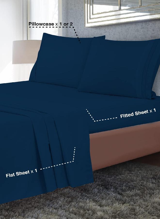 Utopia Bedding King Pillowcases - 4 Pack - Envelope Closure - Soft Brushed Microfiber Fabric - Shrinkage and Fade Resistant Pillow Covers 20 X 40 (King, Navy) - Image 2