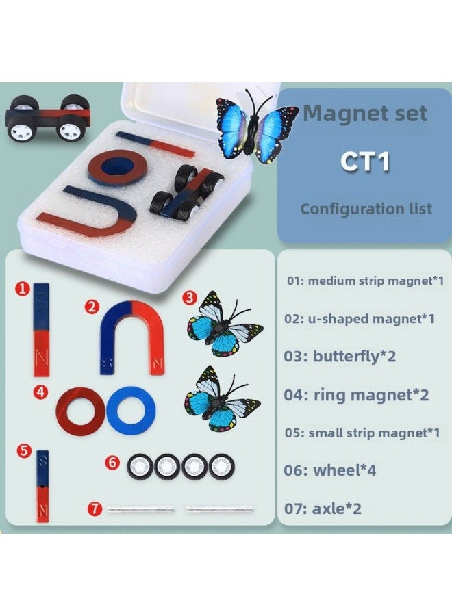 Magnet Experiment Suit Primary School Grade 2 Volume 2 Scientific Stone Suction Strip Ring U-shaped Toy Suspension Equipment Cross-border-Specifications:Magnet Suit (CT-2)  - Image 5