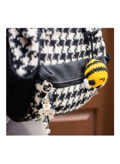 SYOSI 2Pcs Rhinestone Keychain Bowknot Alloy Pearl Key Ring Charm Pendant for Women Girl Purse Bag Gift Exquisite for Women Bag  - Image 2