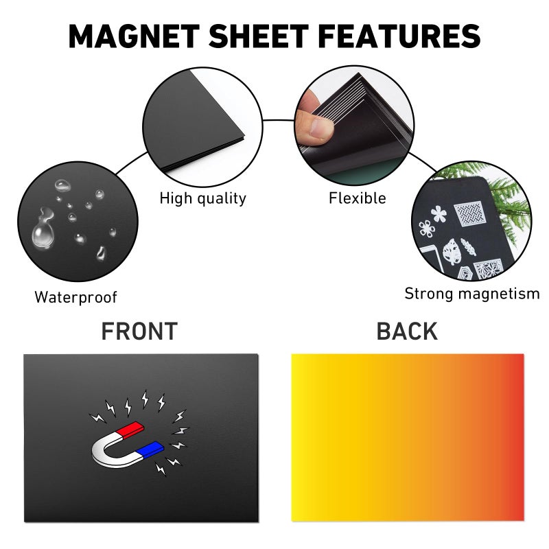 KKJCXY 20pcs Magnetic Sheets for Dies Storage, with Rubber Magnet Sheet, Die Cut Storage Essential Set for Die Cutting and DIY Scrapbooking - Image 3