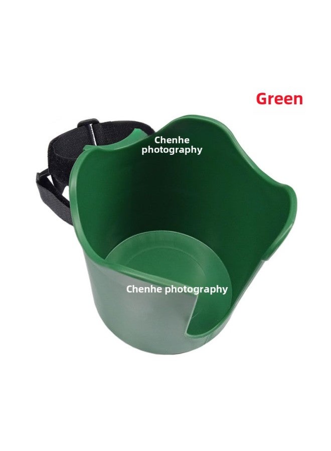 Generic BT.ROBOCUP Director Car Cup Holder Cup Holder Light Recording Actor Set Outdoor Fishing Net Red Live Broadcast-Body Color:Green Additional Round Cup  - Image 1