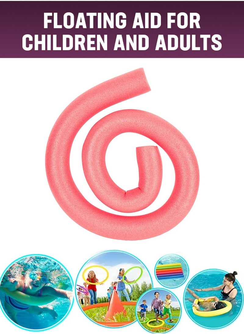 HAIZID Swimming Aid for Children and Adults - Red Pool Noodles for Swimming Training, Water Safety for Swimming and Water Sports Games  - Image 1