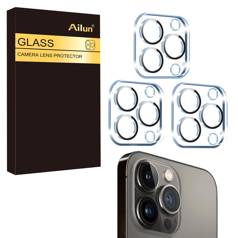 Ailun 3 Pack Camera Lens Protector for iPhone 15 Pro & iPhone 15 Pro Max,Tempered Glass,9H Hardness,Ultra HD,Anti-Scratch,Easy to Install,Case Friendly [Does not Affect Night Shots] - Image 1